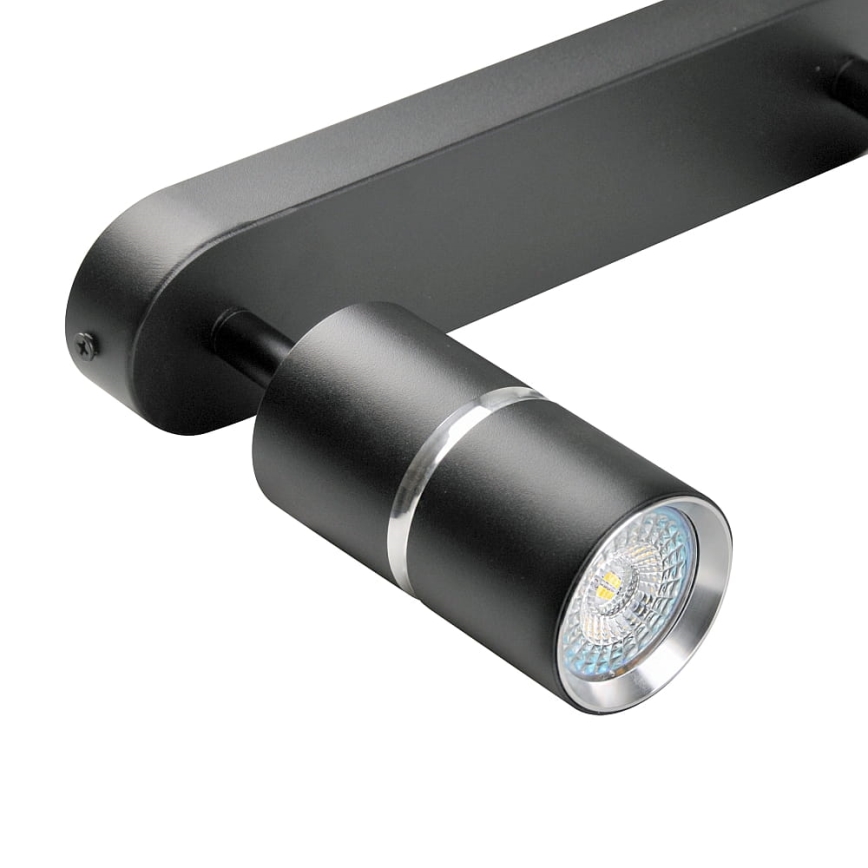 Spotlight BAMBOO 2xGU10/10W/230V black