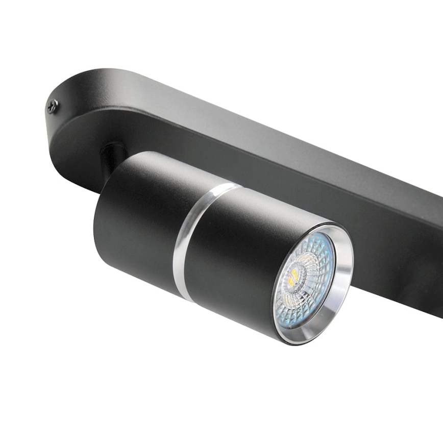 Spotlight BAMBOO 2xGU10/10W/230V black