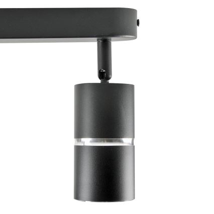 Spotlight BAMBOO 2xGU10/10W/230V black
