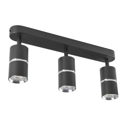 Spotlight BAMBOO 3xGU10/10W/230V black