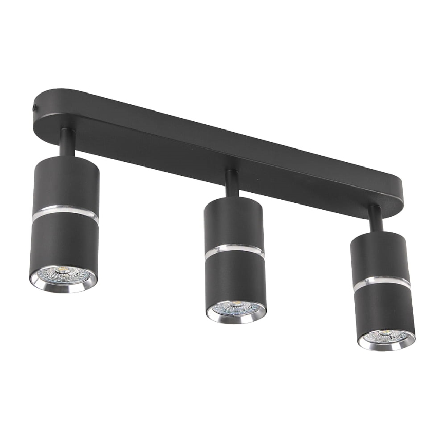 Spotlight BAMBOO 3xGU10/10W/230V black