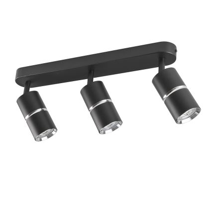 Spotlight BAMBOO 3xGU10/10W/230V black