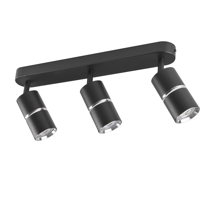 Spotlight BAMBOO 3xGU10/10W/230V black