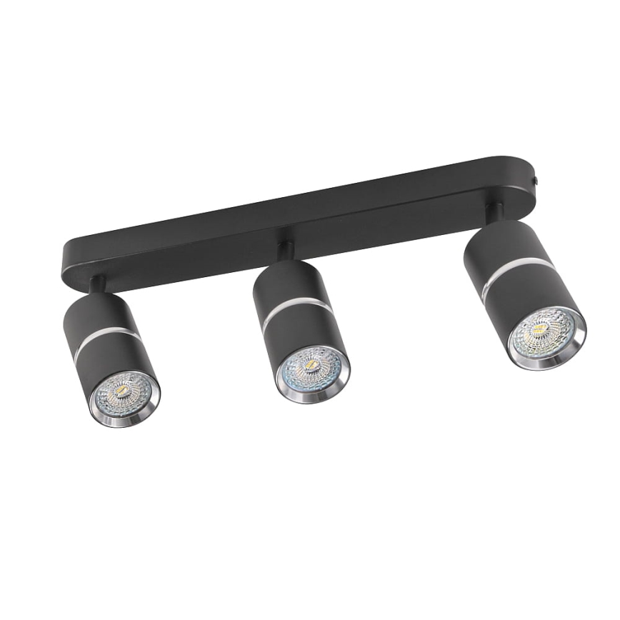 Spotlight BAMBOO 3xGU10/10W/230V black