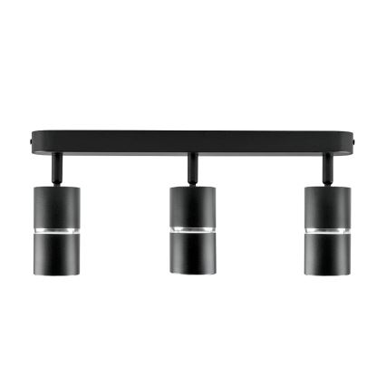 Spotlight BAMBOO 3xGU10/10W/230V black