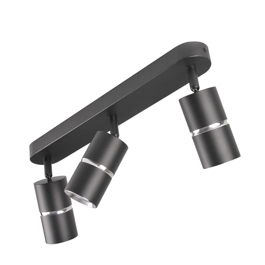 Spotlight BAMBOO 3xGU10/10W/230V black