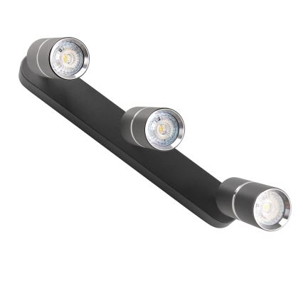 Spotlight BAMBOO 3xGU10/10W/230V black