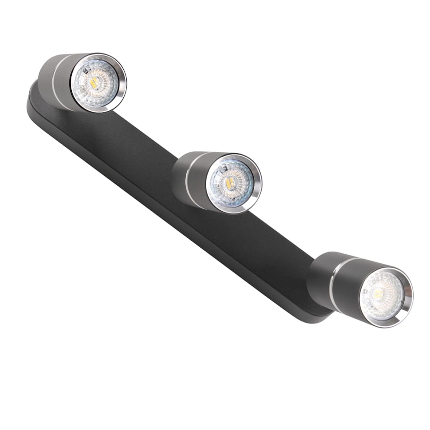 Spotlight BAMBOO 3xGU10/10W/230V black