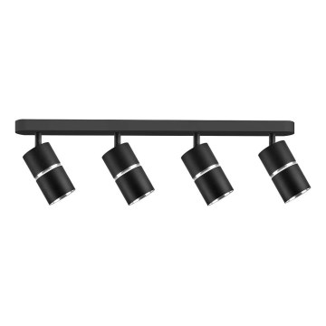 Spotlight BAMBOO 4xGU10/10W/230V black