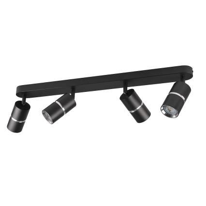 Spotlight BAMBOO 4xGU10/10W/230V black