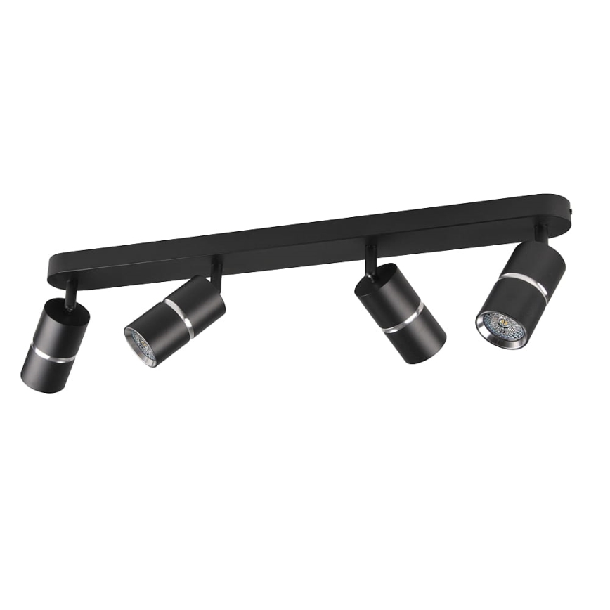 Spotlight BAMBOO 4xGU10/10W/230V black