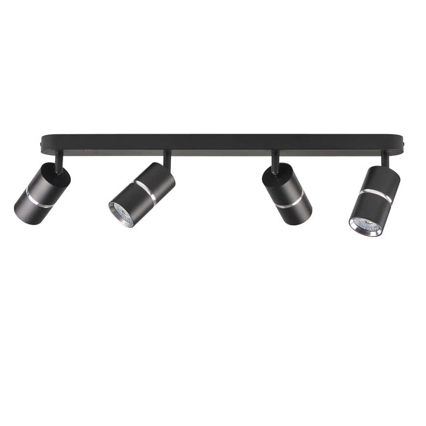 Spotlight BAMBOO 4xGU10/10W/230V black