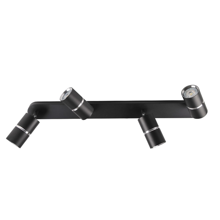 Spotlight BAMBOO 4xGU10/10W/230V black