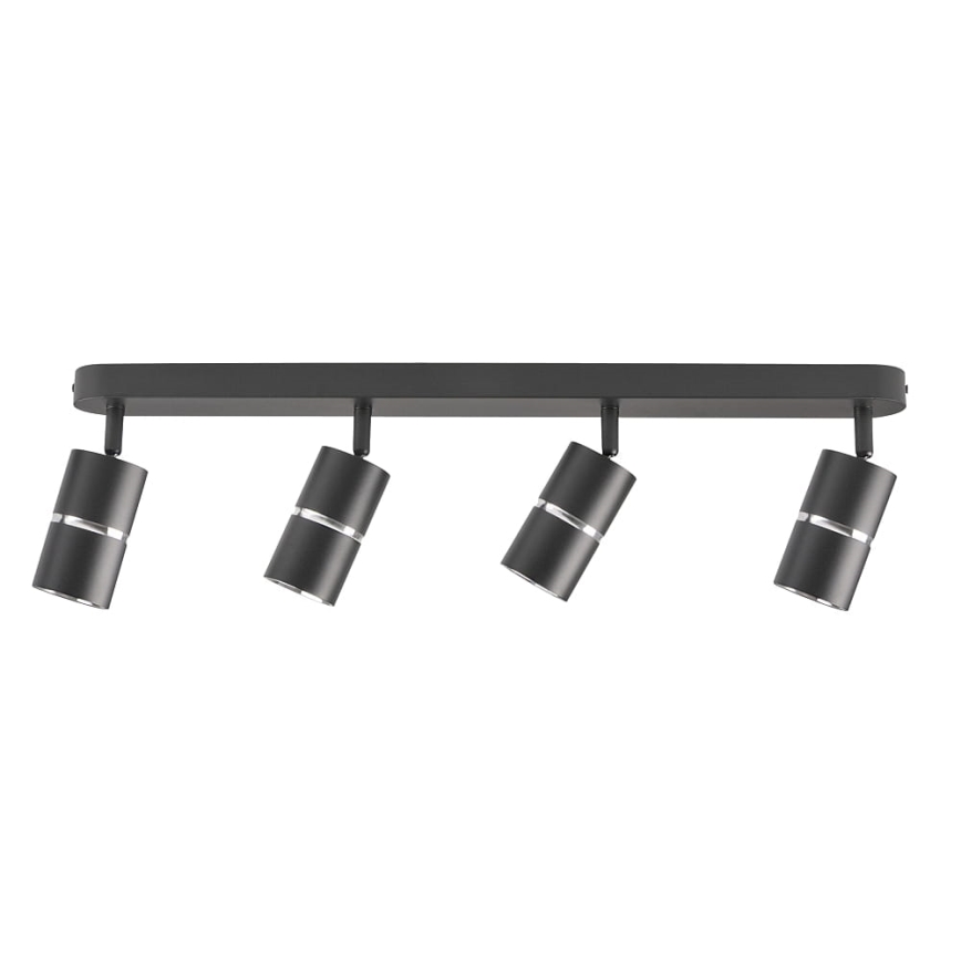 Spotlight BAMBOO 4xGU10/10W/230V black