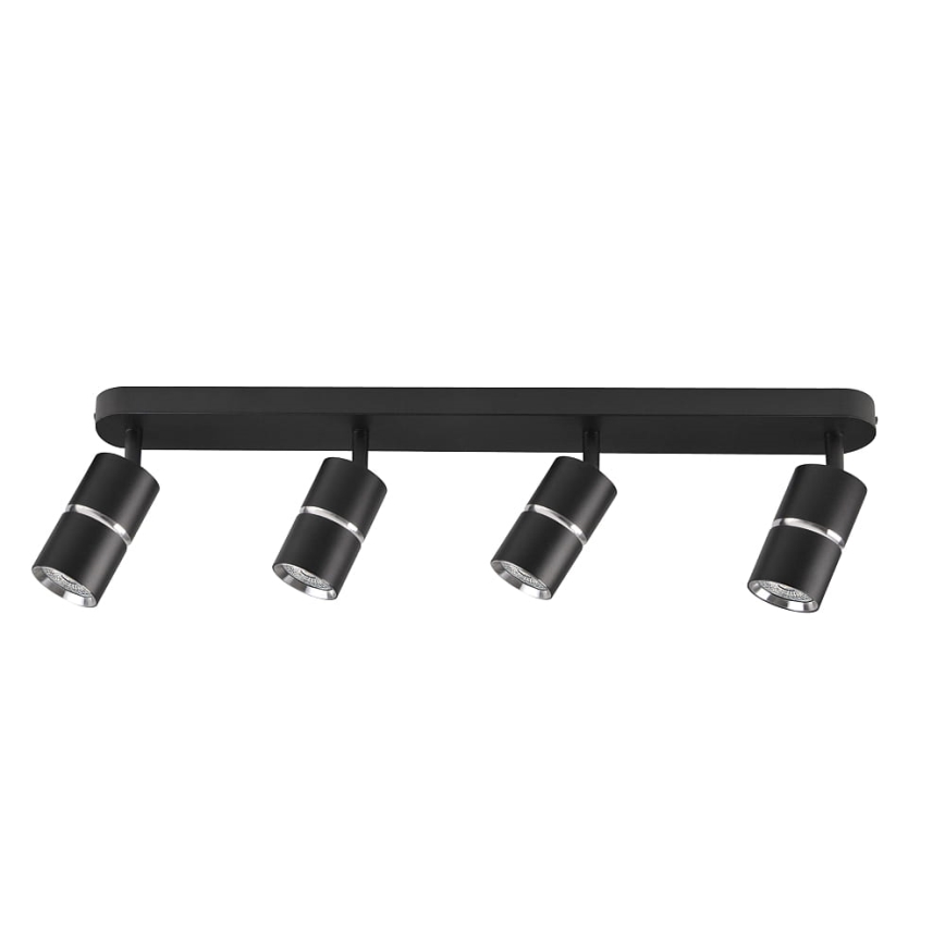 Spotlight BAMBOO 4xGU10/10W/230V black
