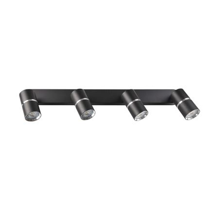 Spotlight BAMBOO 4xGU10/10W/230V black