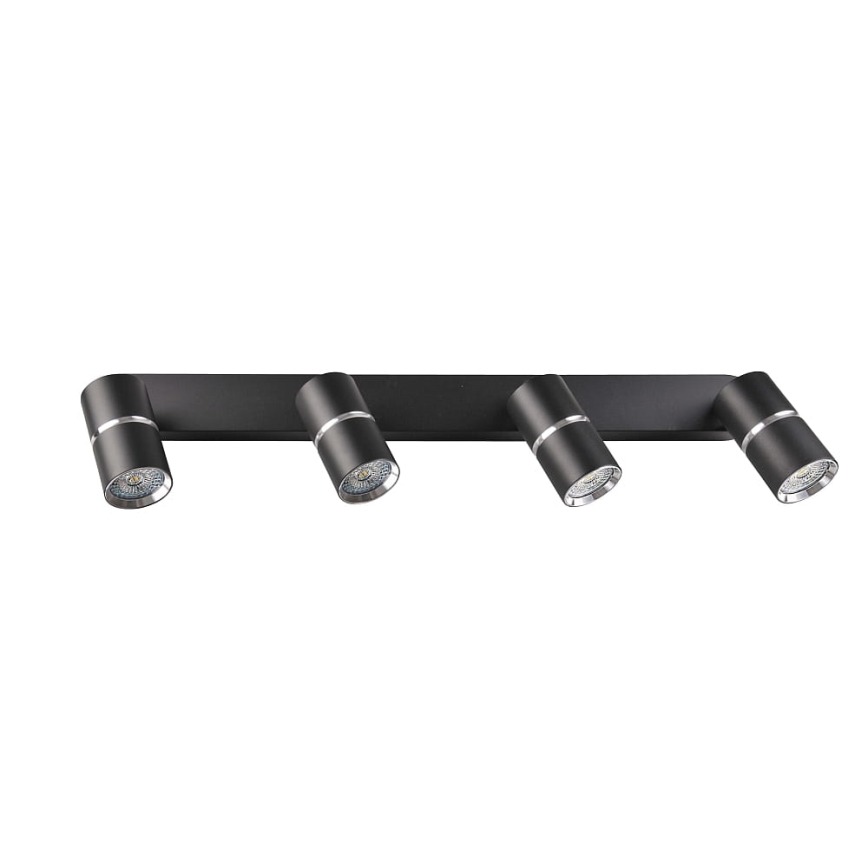 Spotlight BAMBOO 4xGU10/10W/230V black