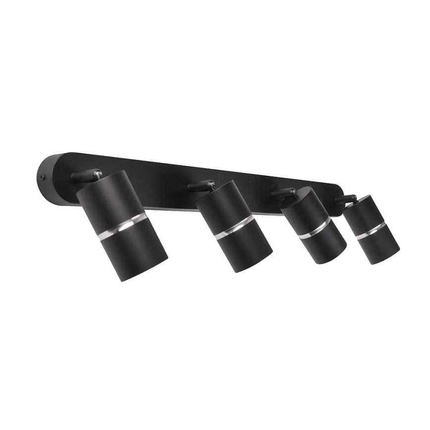 Spotlight BAMBOO 4xGU10/10W/230V black