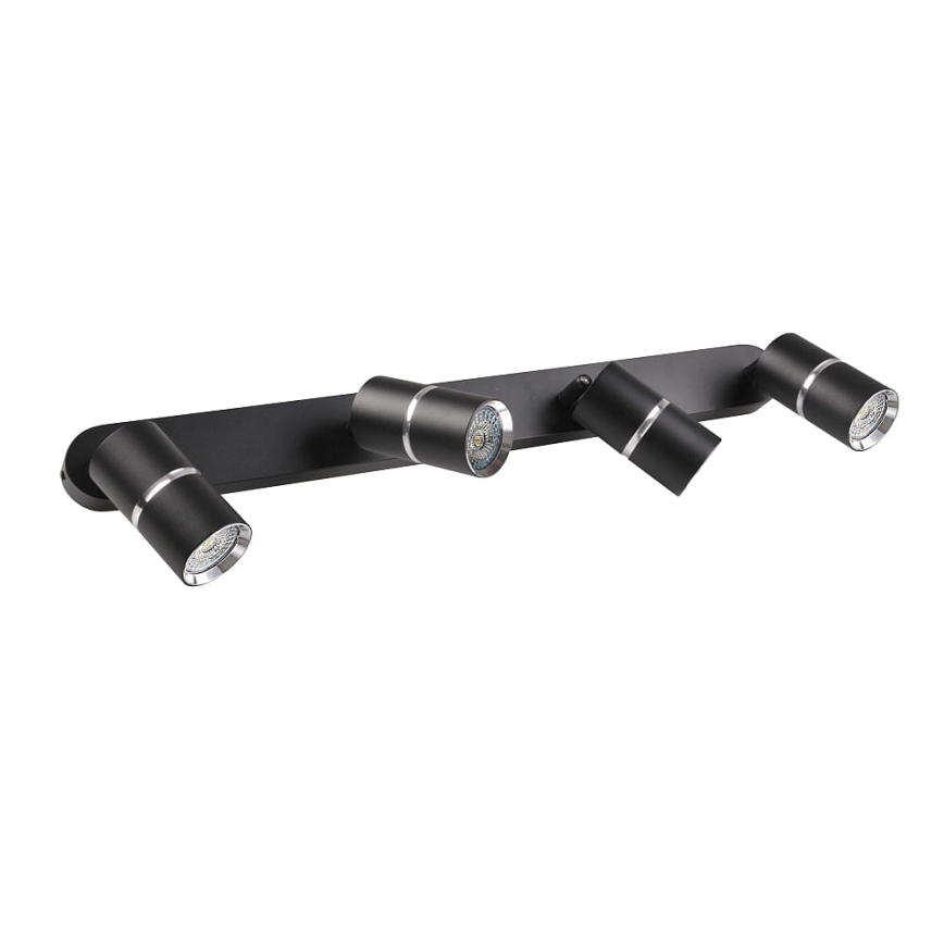 Spotlight BAMBOO 4xGU10/10W/230V black