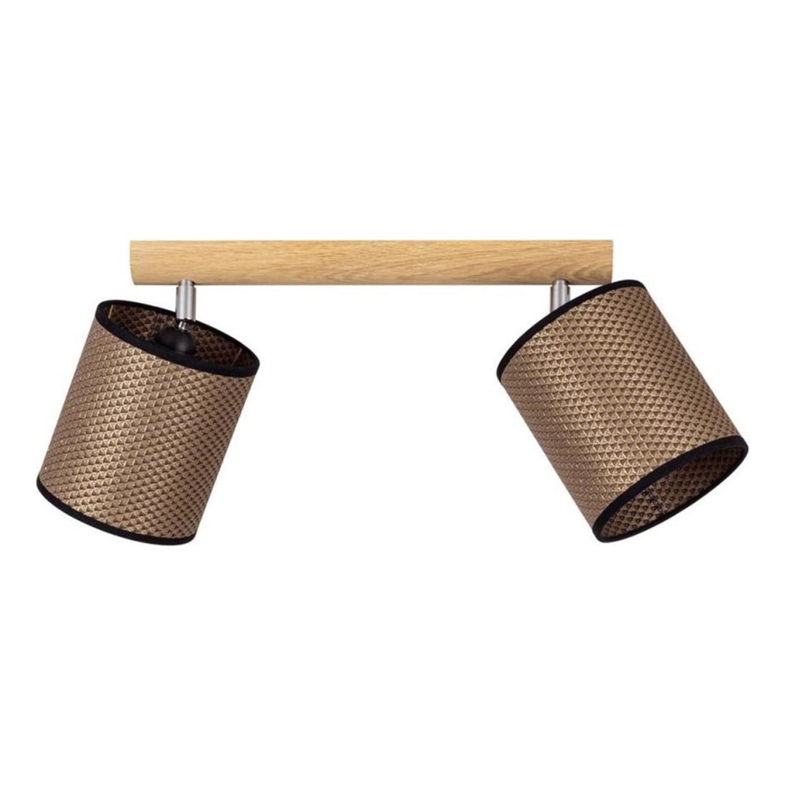 Spotlight BENITA 2xE27/25W/230V brown/oak