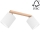 Spotlight BENITA 2xE27/25W/230V white/oak – FSC certified
