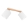 Spotlight BENITA 2xE27/25W/230V white/oak