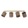 Spotlight BENITA 4xE27/25W/230V brown/oak