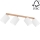 Spotlight BENITA 4xE27/25W/230V white/oak – FSC certified