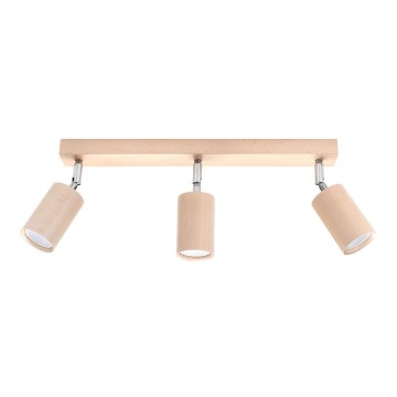 Spotlight BERGE 3xGU10/40W/230V beech