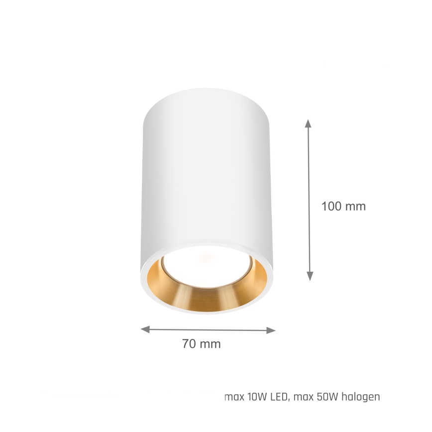 Spotlight CHLOE 1xGU10/35W/230V round white/gold