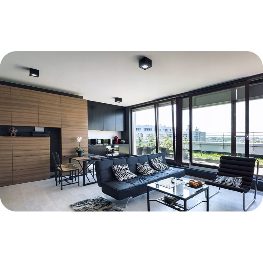 Spotlight CHLOE AR111 1xGU10/50W/230V angular black