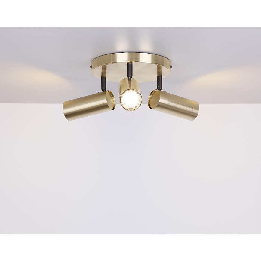Spotlight COLLY 3xGU10/15W/230V gold