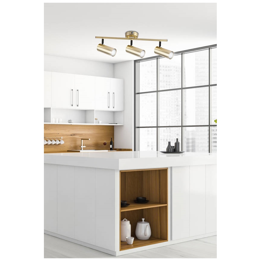 Spotlight COLLY 3xGU10/15W/230V gold