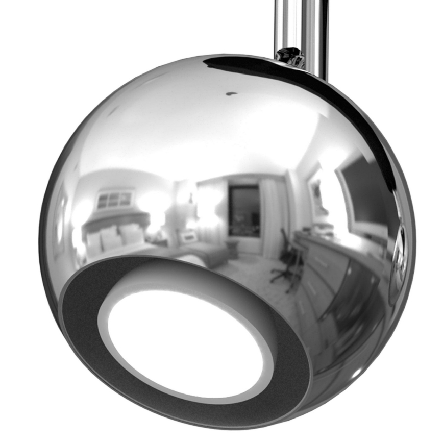 Spotlight COMET 3xGU10/8W/230V black/shiny chrome