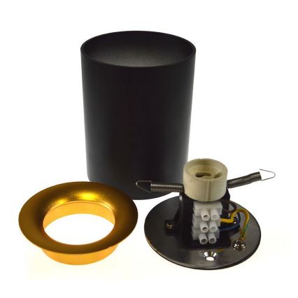 Spotlight CYRO 1xGU10/30W/230V black/golden