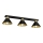 Spotlight DEMET 3xE27/60W/230V black/gold