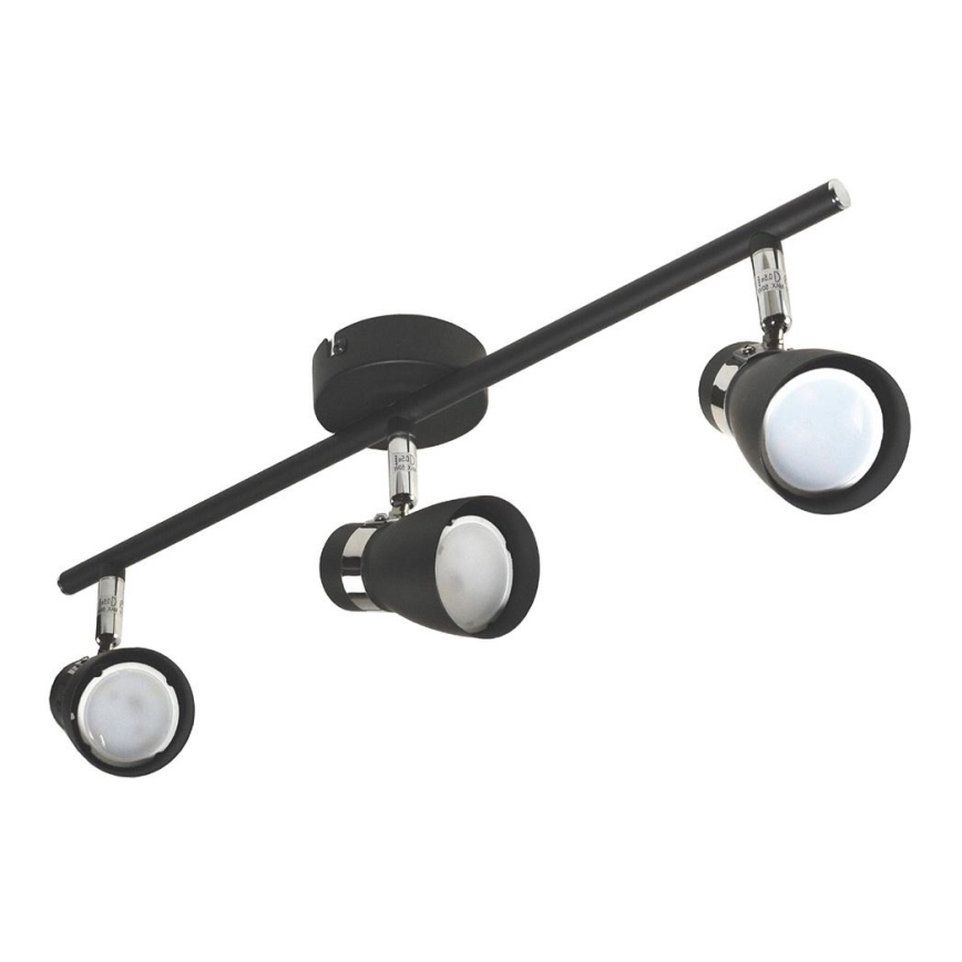 Spotlight DEZ 3xGU10/30W/230V black