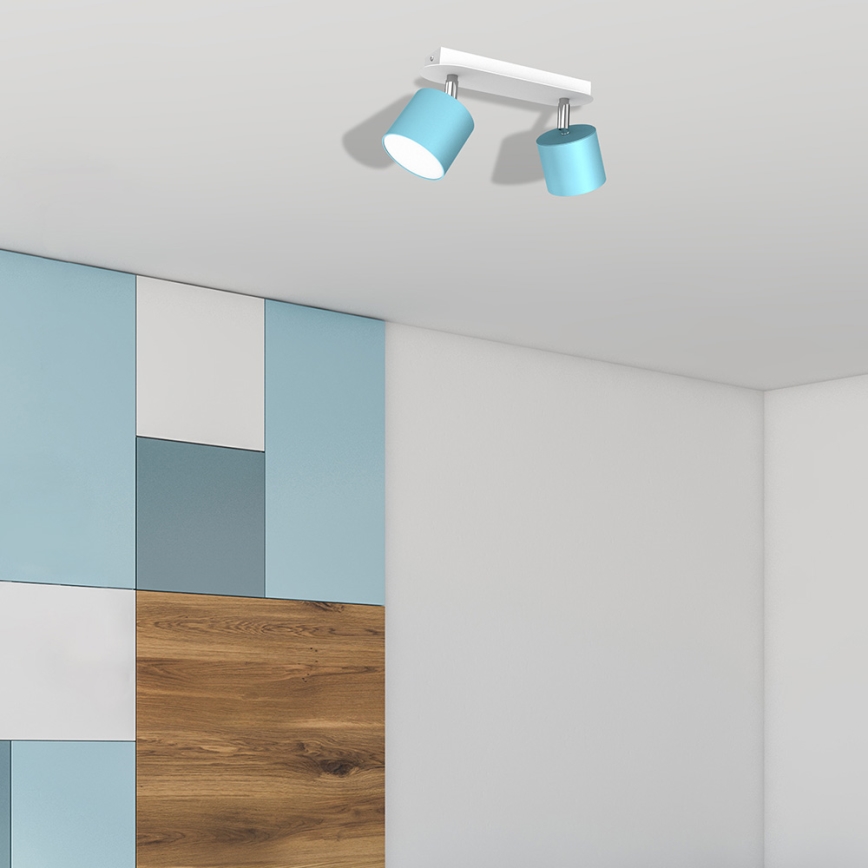 Spotlight DIXIE 2xGX53/11W/230V blue