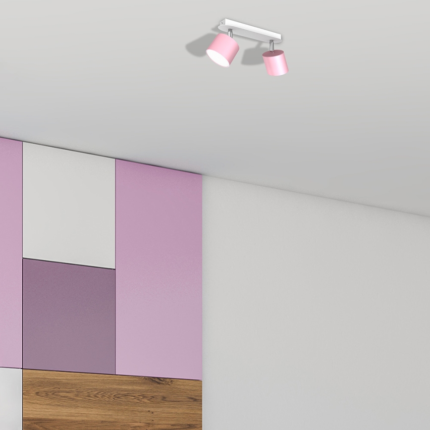 Spotlight DIXIE 2xGX53/11W/230V pink