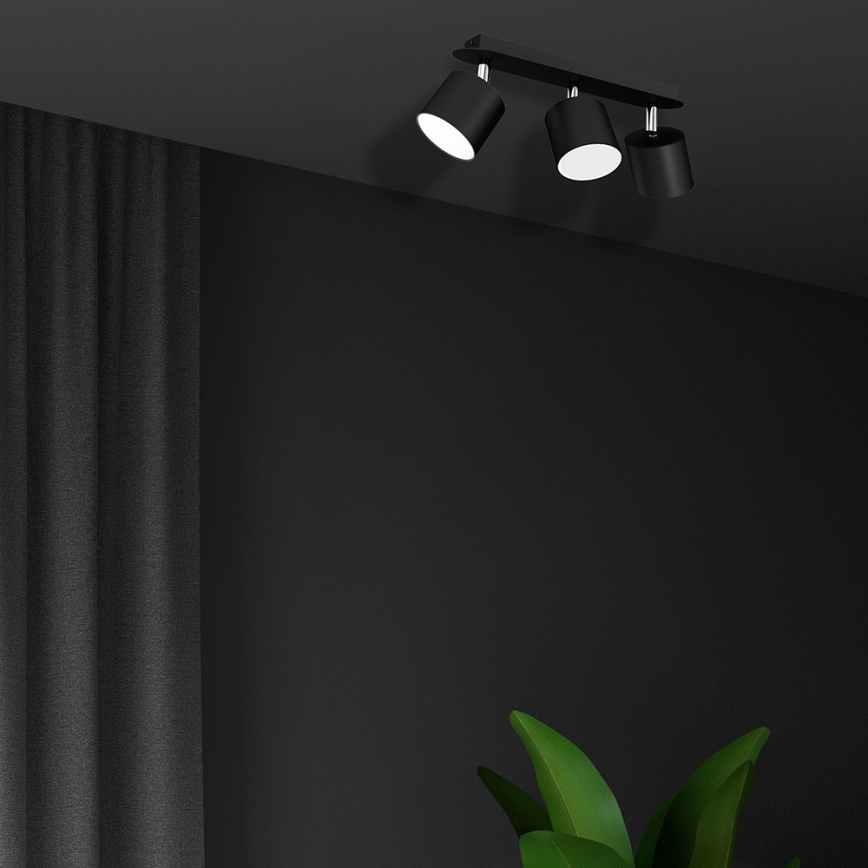 Spotlight DIXIE 3xGX53/11W/230V black