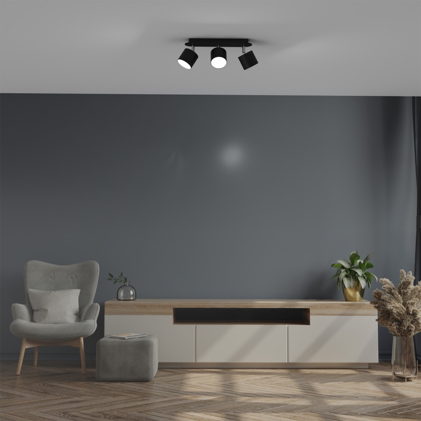 Spotlight DIXIE 3xGX53/11W/230V black