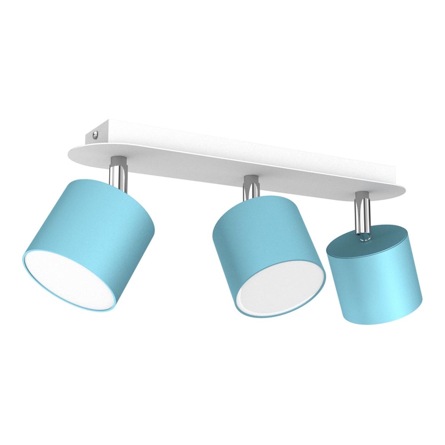 Spotlight DIXIE 3xGX53/11W/230V blue