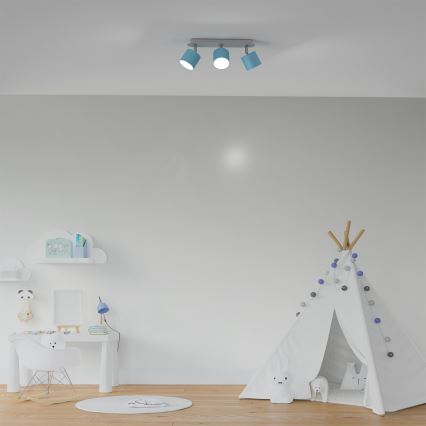 Spotlight DIXIE 3xGX53/11W/230V blue