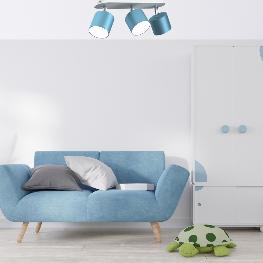 Spotlight DIXIE 3xGX53/11W/230V blue