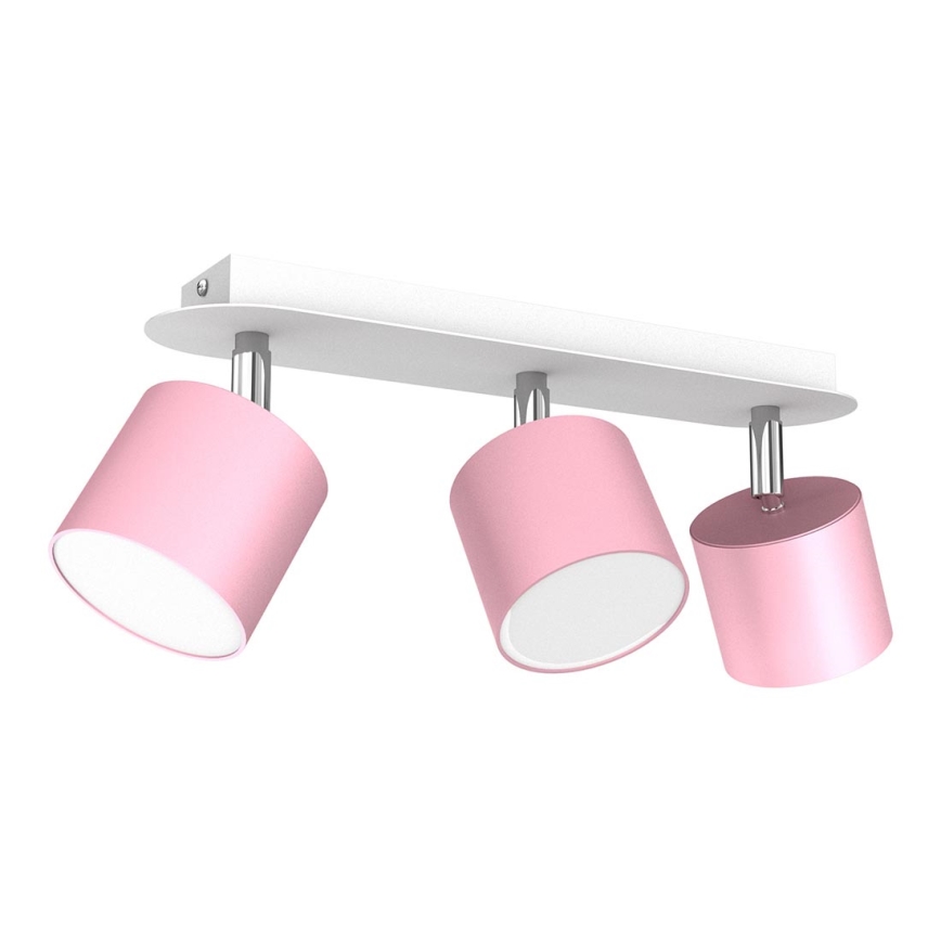 Spotlight DIXIE 3xGX53/11W/230V pink