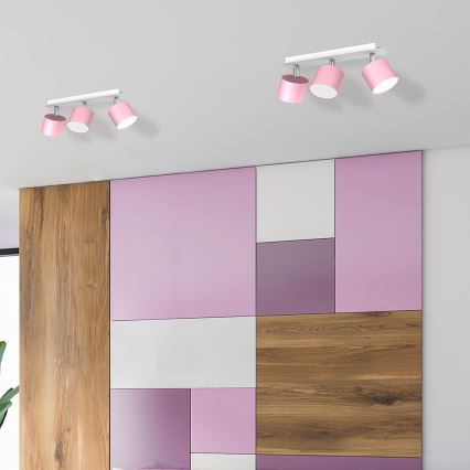 Spotlight DIXIE 3xGX53/11W/230V pink