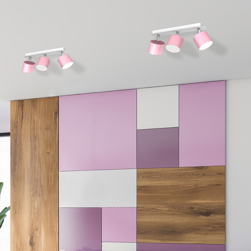Spotlight DIXIE 3xGX53/11W/230V pink