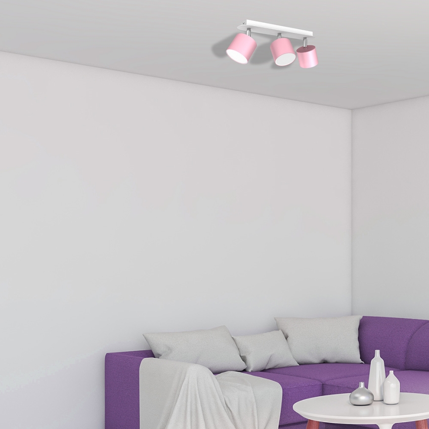Spotlight DIXIE 3xGX53/11W/230V pink