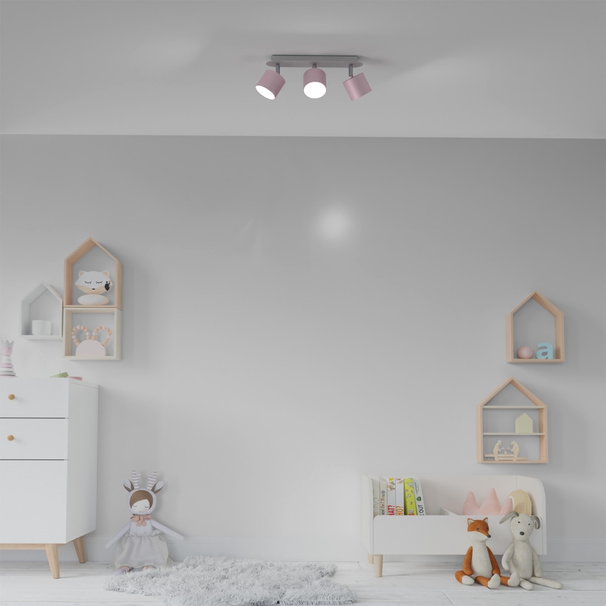 Spotlight DIXIE 3xGX53/11W/230V pink