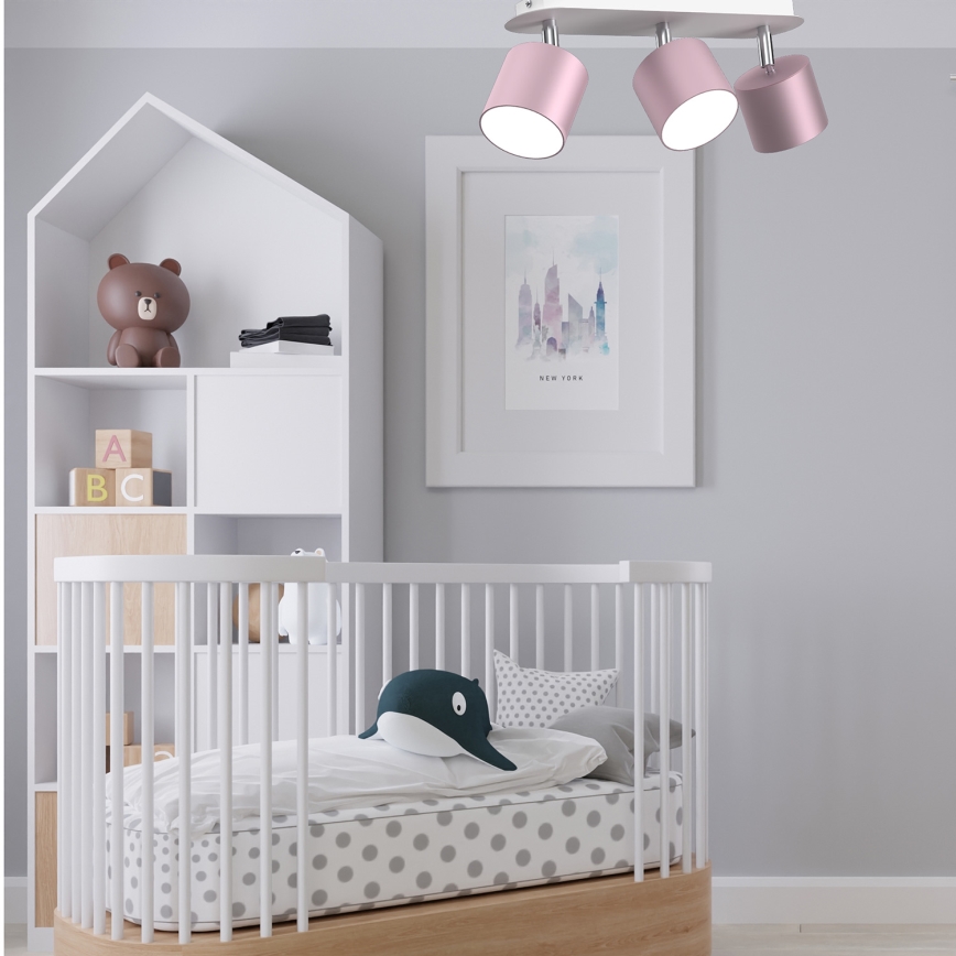 Spotlight DIXIE 3xGX53/11W/230V pink